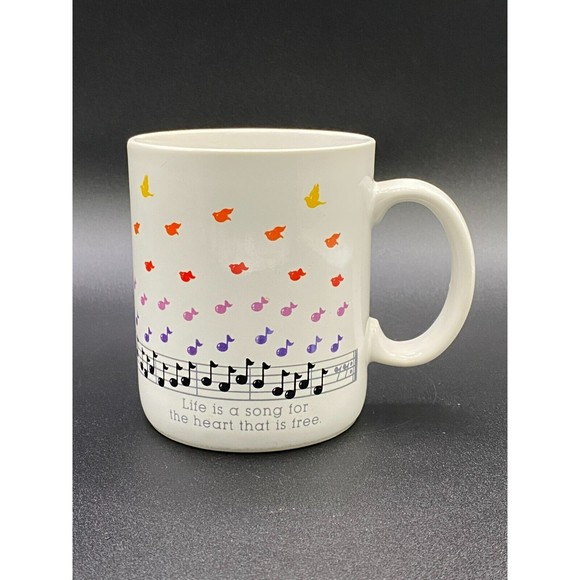 Vintage Hallmark Mugs Life Is A Song For The Heart That Is Free Mug - Picture 3 of 6